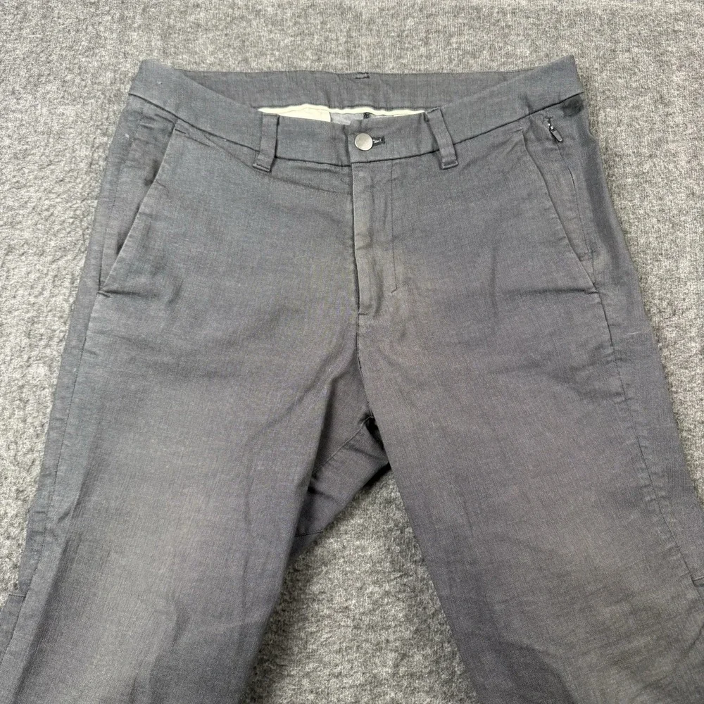 Lululemon Commission Pant Mens 32x29 Gray Slim Oxford Stretch Chino Work Travel